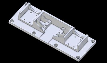 Stereo camera enclosure CAD model.